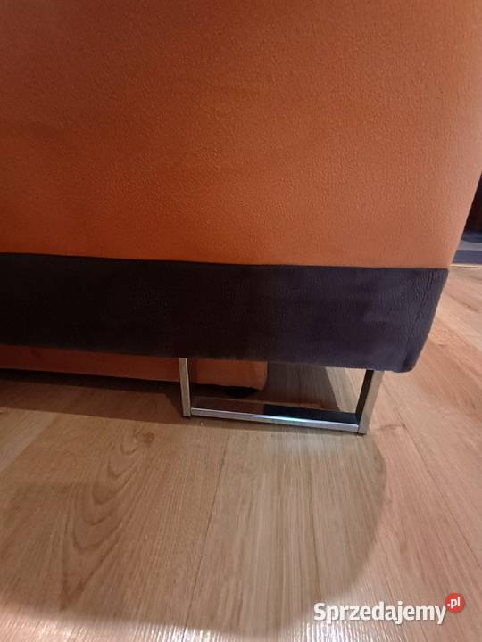 Brązowopomarańczowa kanapa Łódź sprzedam