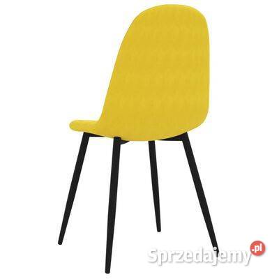 vidaXL Krzesła stołowe 4 musztardowe Warszawa