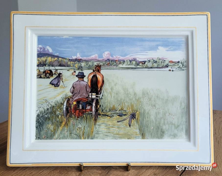 Uroczy obraz na porcelanowej płycie Villeroy Porcelana i szkło Kraków