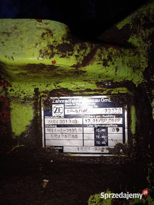 Dyfer dyferencjał wkład mostu ZF AP9HK 319 TEREX Turkowice