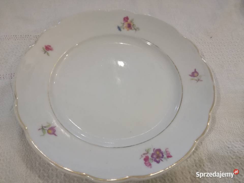 ZESTAW TALERZY DESEROWYCH PORCELANA ĆMIELÓW L 70 Kraków