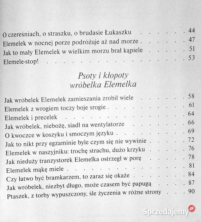 O wróbelku Elemelku Hanna Łochocka Zdzisław Książki i Podręczniki Chełm