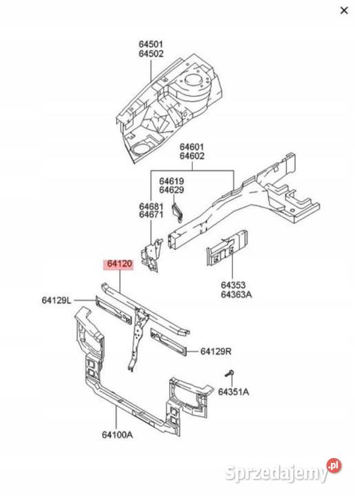 OSŁONA PASA PRZEDNIEGO HYUNDAI SANTA FE 0006