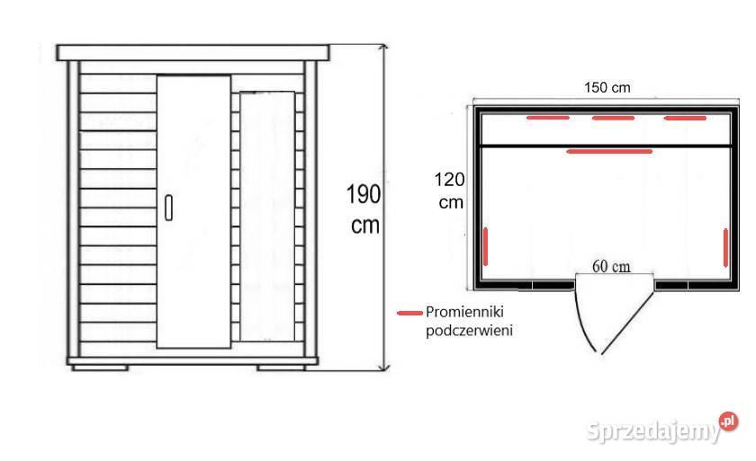 Sauna Infrared Venezia Maxi promienniki kwarcowe Ruda Śląska