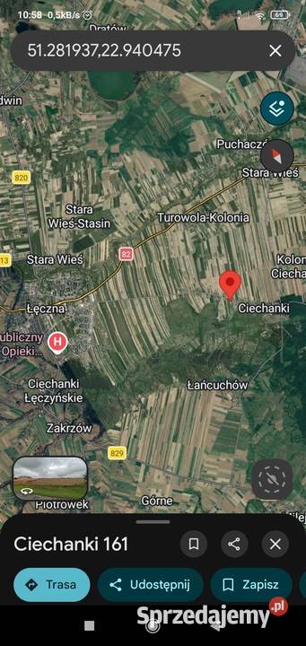 Sprzedam działkę budowlaną 25 ar Ciechanki