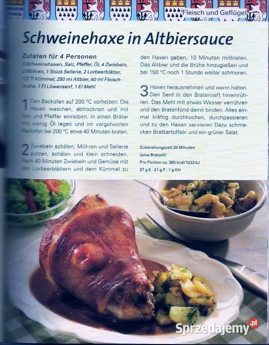 Kuchnia Niemiecka Nadrenia Dziczyzna 2 Książki Łódź