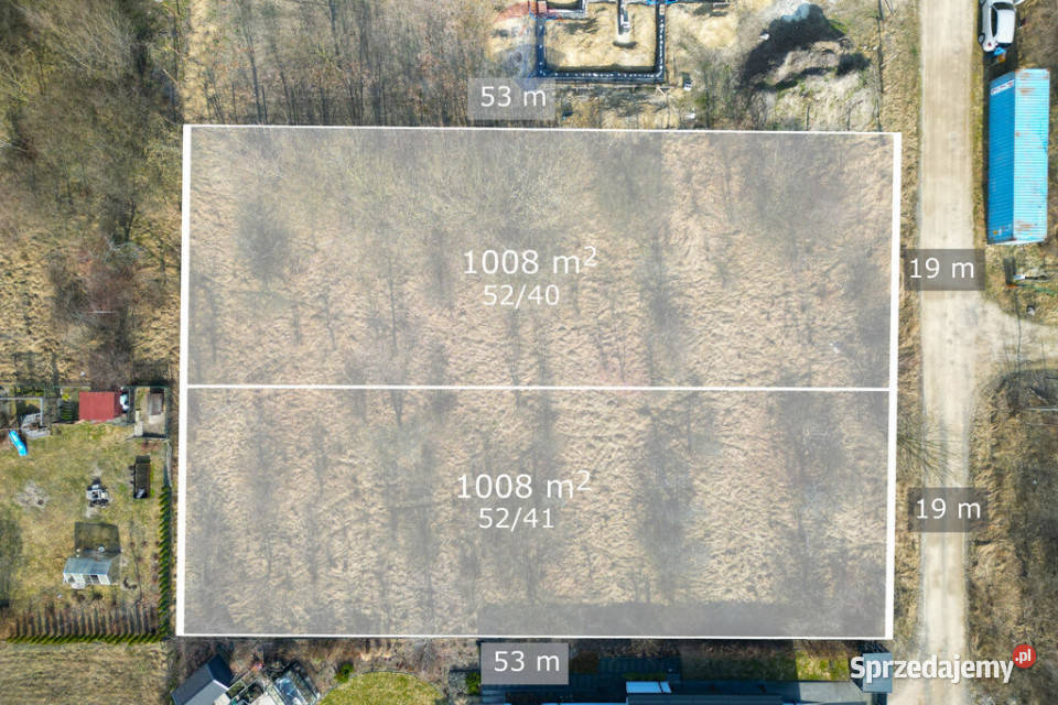 DWIE DZIAŁKI BUDOWLANE Z MPZP I WSZYSTKIMI 38m Baszkówka