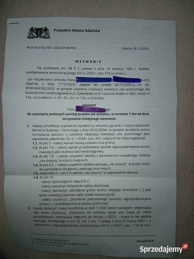 Działka rolna w Gdańska zulawska ok5 centrum Gdańsk