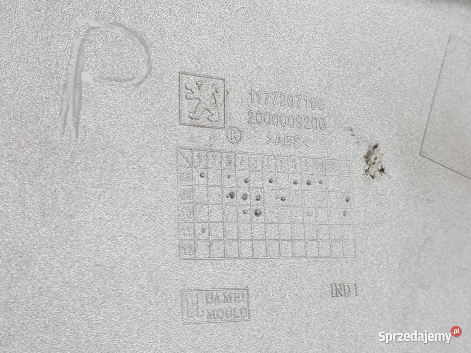 BOCZEK PRAWY OSLONA PEUGEOT EVIVACITY łódzkie Janowice