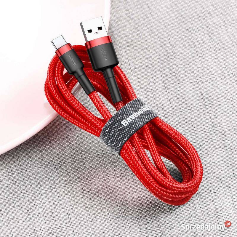 Mocny kabel Baseus USB typC typec w oplocie 3m Siemianowice Śląskie sprzedam