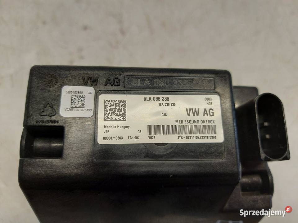 Skoda Enyaq 5LA iV60 MODUŁ GENERATOR DŹWIĘKU Układ elektryczny, zapłon dolnośląskie