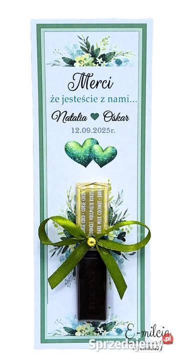 Merci podziękowanie gości z okazji Ślubu Wesela