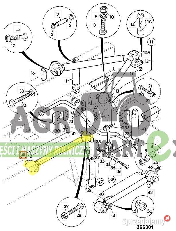 47700600 47700600 DRĄŻEK LH JCB Wichrów