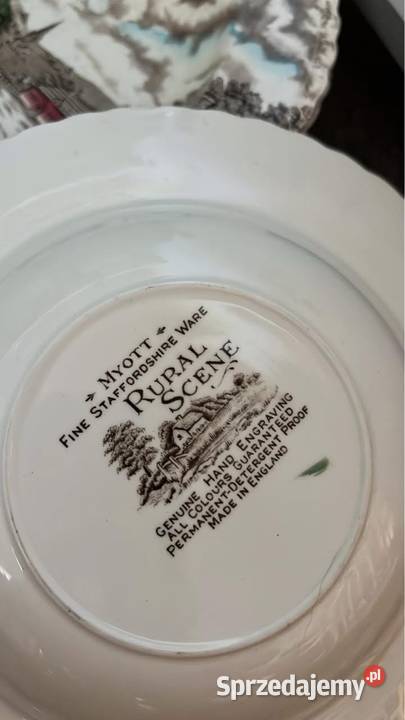 Talerz do zupy Mott Fine Staffordshire Ware pomorskie Gdańsk