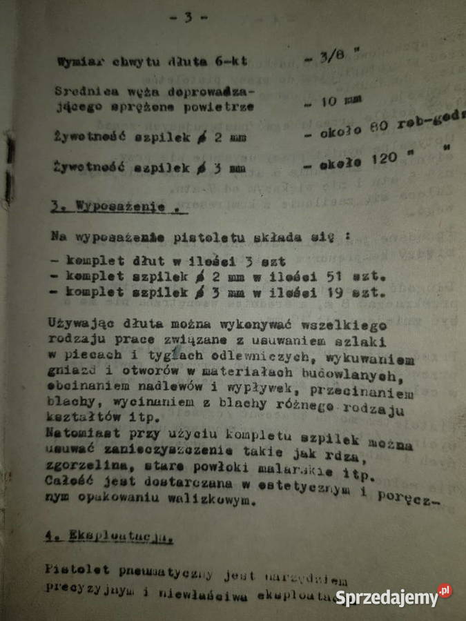 Pistolet igłownica pneumatyczna PP2 Bytom