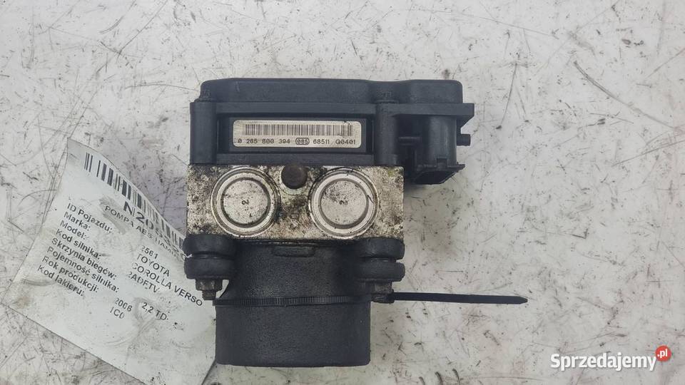 POMPA ABS HAMULCOWA TOYOTA COROLLA VERSO Lipno