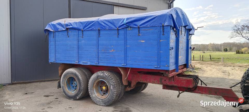 Przyczepa rolnicza tandem wywrotka 10t Rolnictwo mazowieckie
