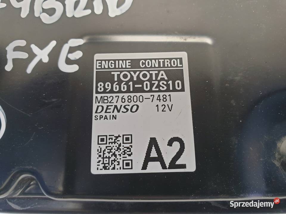Toyota Corolla XII E21 18 H STEROWNIK SILNIKA Chełm sprzedam