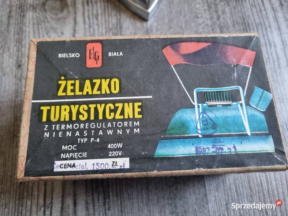 Stare żelazko podrużne TYP P4 1987r Bielsko pomorskie