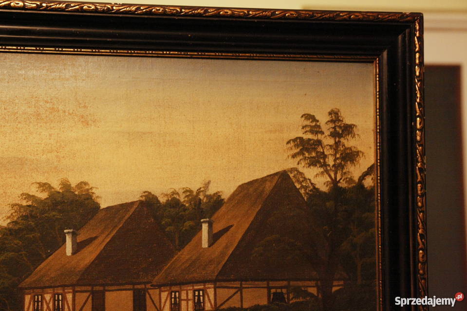 Charles Selmer z 1933 r Stary obraz malowany na zachodniopomorskie Wałcz