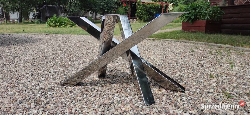 Stelaż Pająk stal nierdzewna polerowana Stoły, krzesła, biurka mazowieckie sprzedam