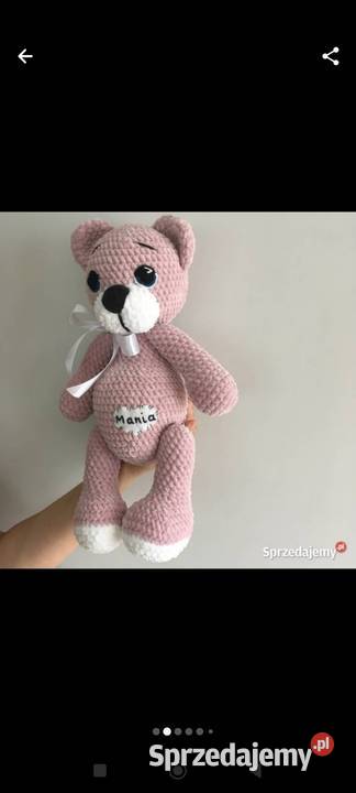 Miś na szydełku maskotka handmade Ruda Śląska
