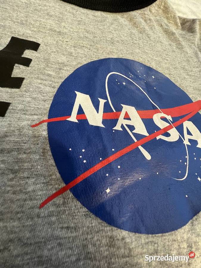 Tshirt koszulka bluzka z krótkim rękawem NASA czarny Jasło sprzedam