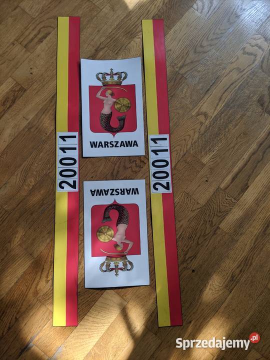 Sprzedam Magnesy Taxi syrenki paski na numer Warszawa