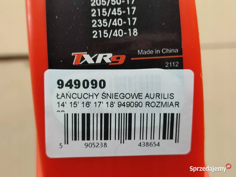 ŁAŃCUCHY ŚNIEGOWE 1 PARA AURILIS TXR90 949090 14 Pozostałe Akcesoria samochodowe