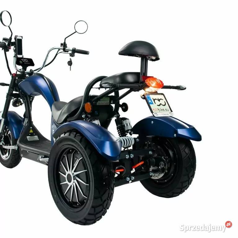 Skuter elektryczny BILI COCO COBRA TRÓJKOŁOWA 1km Motocykle, skutery, quady Tarnów