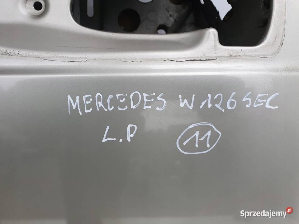 PRZEDNIE DRZWI LEWE przód Mercedes W126 C126 SEC Drzwi