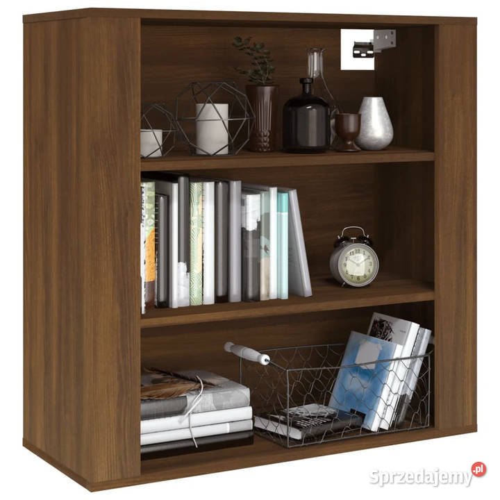 Szafka ścienna brązowy dąb 80x33x80 WM816599 Pozostałe Warszawa
