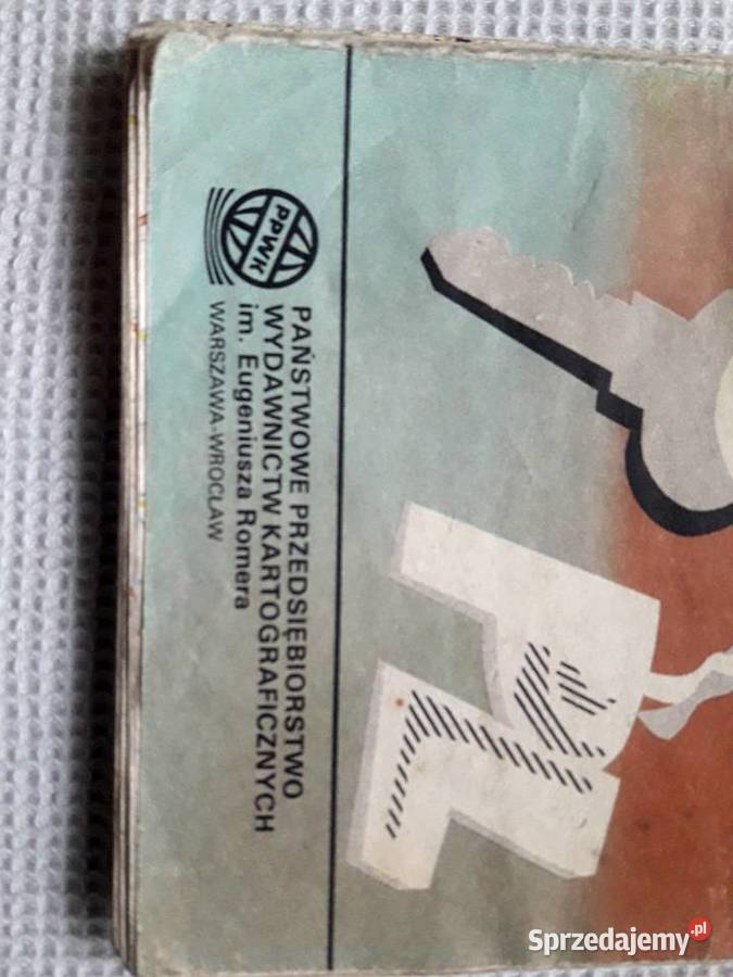 Mapa Polski samochodowa PZMot 1989 PRL 2 Rok wydania 1989 łódzkie