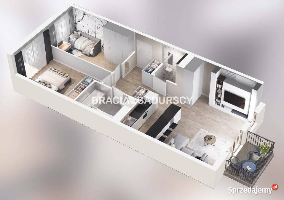 Mieszkanie na sprzedaż 6557m2 3 pokoje Kraków własność
