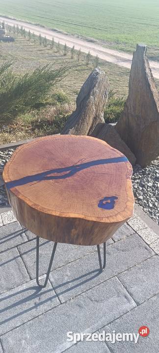 Stolik kawowy river epoxy Brodnica