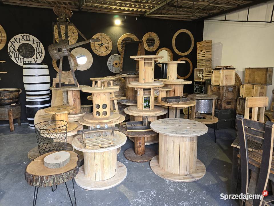 Beczka dębowa biała pomalowana motyw Gdańsk