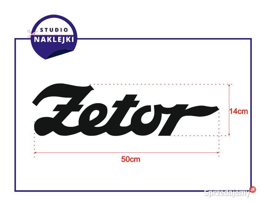 Naklejka Zetor 50x14 2 Traktor Ciągnik Rolniczy Żary