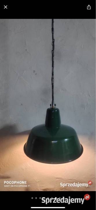 Lampa wisząca retro OBs2 zielona Pozostałe Gliwice