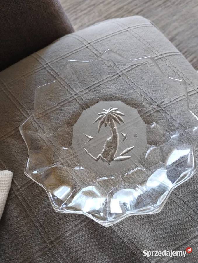 PRL talerzyk mały palma Hortensja Talerze i talerzyki Łódź