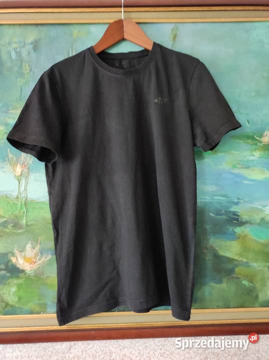 4F koszulka tshirt męski czarny klasyczny gładki Kielce