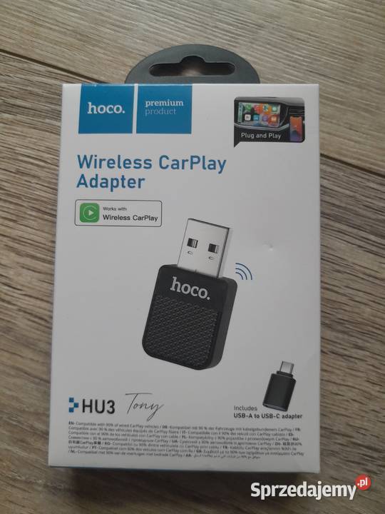 HOCO HU3 Tony bezprzewodowy adapter CarPlay Wieliczka