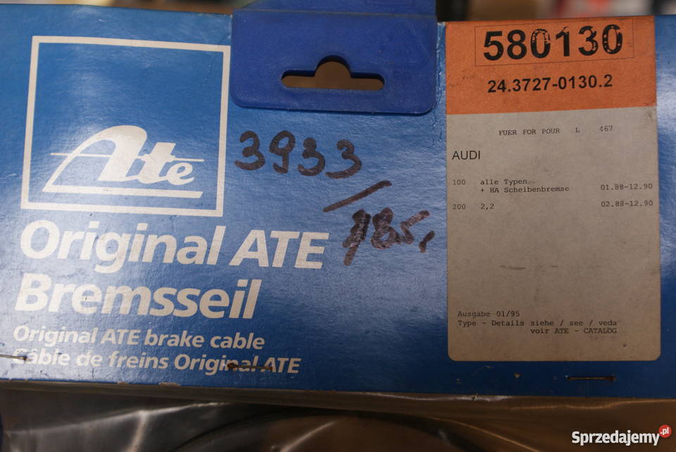 Linka hamulca ręcznego tył LP 1455mm AUDI 100 Białobrzegi