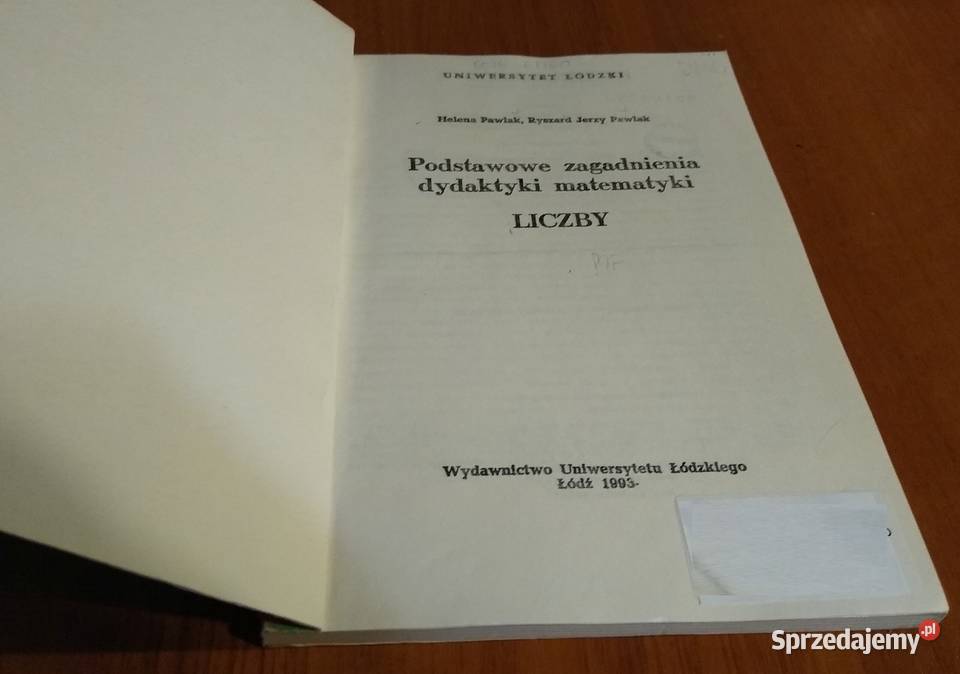 Podstawowe zagadnienia dydaktyki matematyki Gdańsk sprzedam
