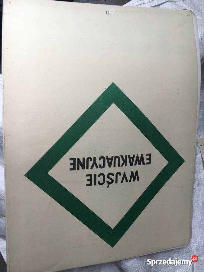 Znaki Bezpieczeństwa PRL 1973 Oryginalne Plansze Gniezno sprzedam