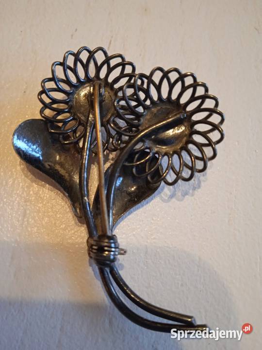 OKSYDOWANA BROSZKA Z KAMIENIAMI Piła