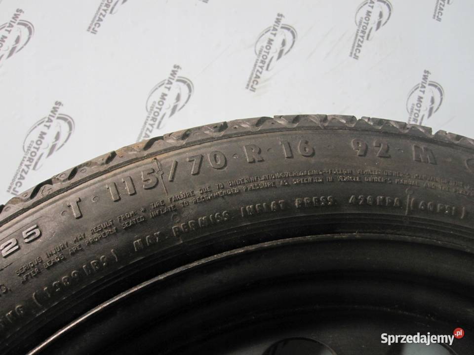 OPEL ASTRA ANTARA MERIVA koło dojazdowe 1157016