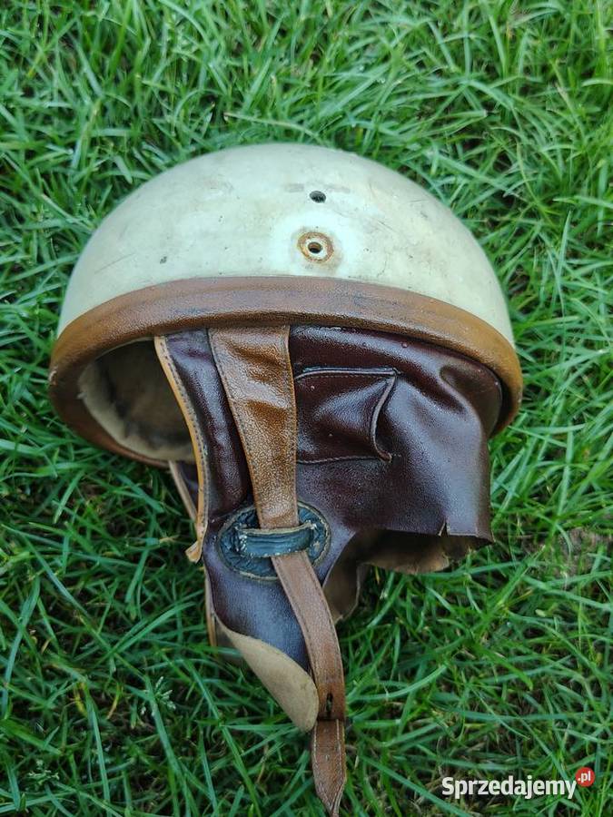 Kask motocyklowy prl orzeszek Kaski Nowa Sól