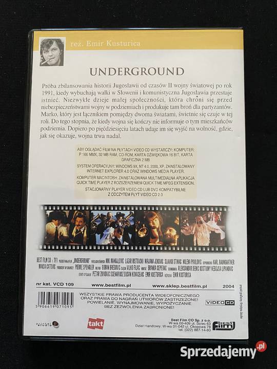 Undegroundfilm na 3ech plytach VCD sprzedam