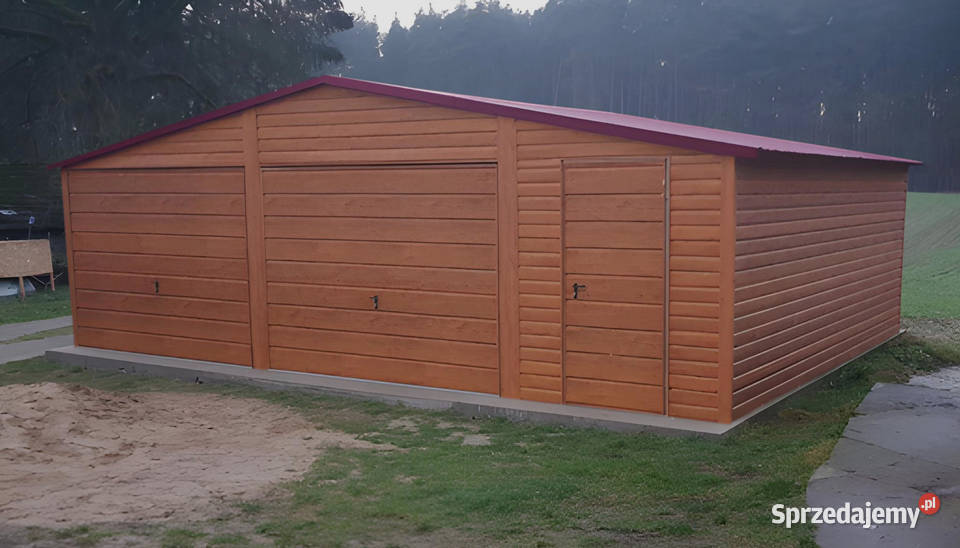Garaż Blaszany dwustanowiskowy 8x6 PREMIUM Katowice