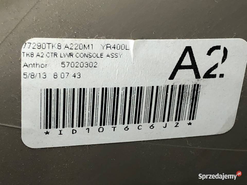 SCHOWEK HONDA ODYSSEY Van minibus 77290TK8 PÓŁKA Schowki, półki